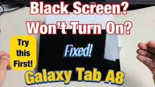 Galaxy Tab A8: Black Screen? Won't Turn On? Easy Fixes!