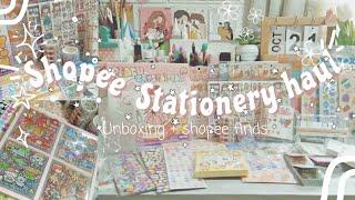 Stationery Haul (unboxing + shopee finds) mini journals and Stickers