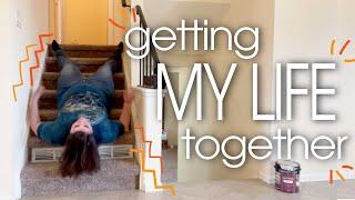 GETTING MY LIFE TOGETHER || Organize and Clean With Me + KonMari Method-ish