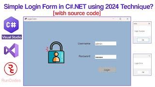 How to Create a Simple Login Form in C#.NET using Visual Studio 2022? [With Source Code]
