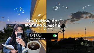 mi rutina de MAÑANA (4AM) ️ y NOCHE  para la universidad | primer día de clases️˚୨୧⋆｡˚@dangyiseo