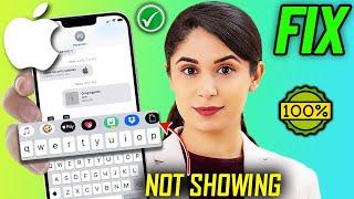 How To Fix Apps icon Not Showing on iPhone Keyboard 2024 | App icons missing from keyboard