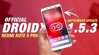 DroidX UI 1.5.3 Official For Redmi Note 5 Pro | Android 13 | 4.19 Kernel | September Security Patch