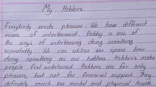 My Hobbies Essay in English | PAS Education