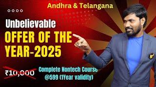 AP/TS Unbelievable Festival offer of year-2025 | Complete Nontechnical course Apti, Reasoning, GK