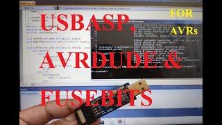 AVR | USBASP , AVRDUDE , Fuse Bits , HEX File Burn / Flash into Microcontroller