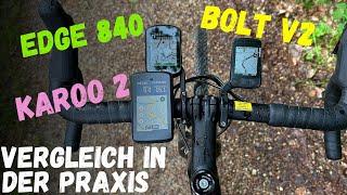 Garmin Edge 840 vs Wahoo Elemnt Bolt V2 vs Karoo 2 put to the test