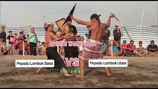 Pertarungan Partai Tambahan Peresean antara pepadu Lombok Barat dan Pepadu Lombok Utara #gladiators