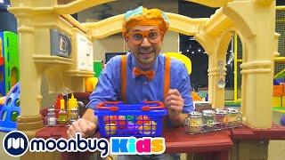 Blippi Visits Kinderland Indoor Playground! | Blippi | Educational Videos for Kids