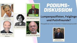 Lumpenpazifisten, Feiglinge und Putinfreunde? - Podiumsdiskussion zu Diskursverengungen