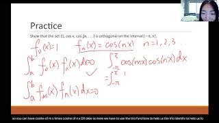 How to prove that a set is an orthogonal set - example