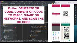 Flutter: generate Qr Code, convert Qr Code to image, share on networks. And Scan the QR Code