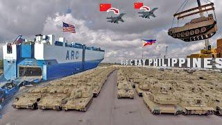 Thousands of US Military Tank and Equipment Arrive in Subic Bay, Philippines