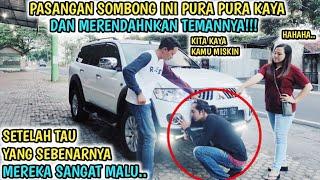 PASANGAN SOK KAYA MERENDAHKAN TEMANNYA YANG PURA2 MISKIN !! PADAHAL DIA BOS MUDA PEMILIK MOBIL MEWAH