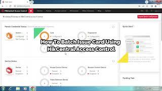 HCAC : Lesson 4 - How to Batch Issue Card Using HCAC