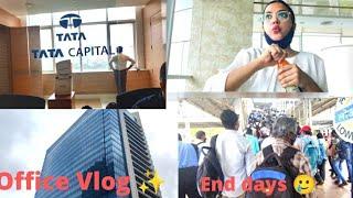 My first ever Office Vlog  | Tata Capital Limited | End days  | Neha Patel