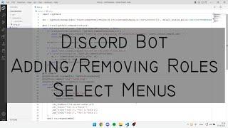 Code Your Discord Bot (Hikari) - Adding/Removing Roles & Select Menu