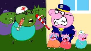 Zombie Apocalypse, Zombie Appears In Peppa City!!‍️ | Peppa Pig Funny Animation