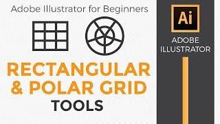 [Adobe Illustrator for Beginners] Rectangular Grid and Polar Grid Tools 2018