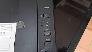 Canon G2000, G3000 error LED blinking 8 times