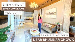 Super Luxurious 1029 Sq.Ft  3BHK flat Near Bhumkar Chowk / Sample Flat Tour / 9834506815/ 9503077605