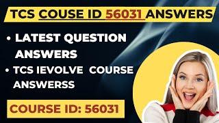TCS Course 56031 Answers | TCS Course 56031 | TCS Agile Course 56031