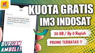 🟢 100% WORK ! REDEEM KUOTA GRATIS IM3 20 GB | Kuota Gratis Indosat 2024 | Tanpa Ribet!