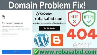 Website Not Open Without www || Godaddy Domain Not Working || Godaddy Redirect Domain