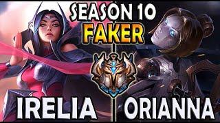 T1 Faker IRELIA vs ORIANNA MID - Patch 10.15 Ranked Korea ️