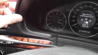 How to set the clock and date on the Mercedes E-Class W211 / Setting the clock W211 Engineering menu