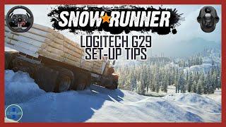 Logitech G29 Wheel Set-Up & Steering Setting Tip | SnowRunner