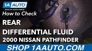 How to Check Rear Differential Fluid 96-04 Nissan Pathfinder