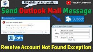 UiPath Send Outlook Mail Message | UIPath Outlook Email Automation | UiPath RPA