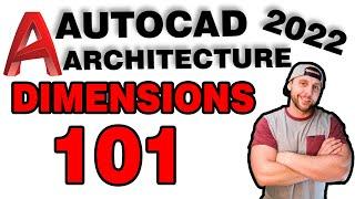 #10 - AUTOCAD ARCHITECTURE 2019/2020 - HOW TO CORRECTLY DIMENSION A FLOORPLAN!