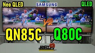 SAMSUNG QN85C vs Q80C: Neo QLED vs QLED / Mini LED vs FALD / Smart TVs 4K 120Hz VRR