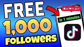 HOW TO GET 1000 TIKTOK FOLLOWERS IN 1 MINUTES 2024 (NEW METHOD)