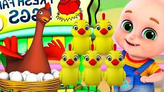 Higgledy Piggledy Back My Hen  + Five Little Hens | More Nursery Rhymes For Kids | Little Birds