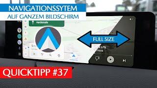 Android Auto Navigation & Google Maps on the full screen  That's how it works ​​l QuickTipp #37