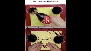 HOW TO MAKE COCA COLA AND SODA BATTERY   HD 720p