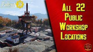 Fallout 76: All 22 Public Workshop Locations