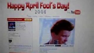 Youtube April Fools Day: Rick Roll'd