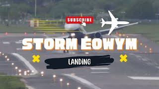 HARD LANDING NEWCASTLE DURING STORM EOWEN JET2 TENERIFE