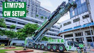 Moh Seng Cranes | Liebherr LTM1750 - 9.1 | Luffing Jib 84m - Part 1