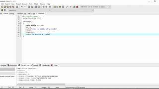 c++  program area of circle