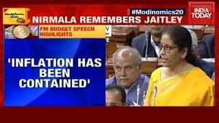 Budget Speech 2020 | Sitharaman Says Inflation Contained, GST Was Historic; Remembers Jaitley