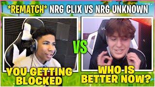 NRG CLIX VS NRG Unknown *REMATCH* In $5,000 4v4 Zone Wars Tournament! (Fortnite)