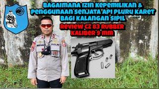 SENJATA API CZ 83 RUBBER/PLURU KARET KALIBER 9 MM UNTUK KALANGAN SIPIL