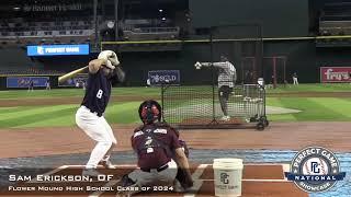 Sam Erickson Prospect Video, OF, Flower Mound High School Class of 2024 #PGNational