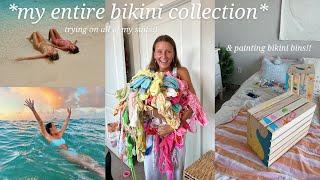 my entire bikini collection (try on) + painting bikini bins & summer bucket list ideas!!