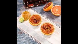 Grapefruit cu rom la cuptor